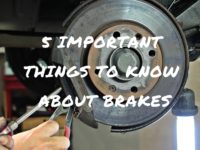 5 Important Things to Know About Brakes