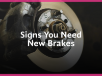 Signs You Need New Brakes